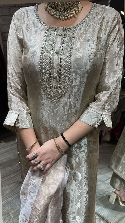 Kanchi Silver Designer Suit
