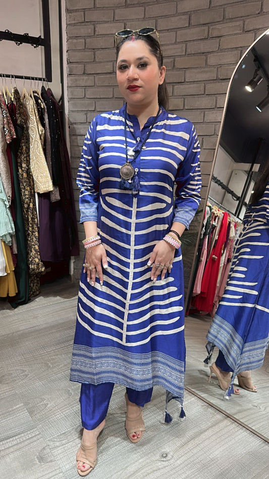 Nitya BlueTunic set with Neckpc