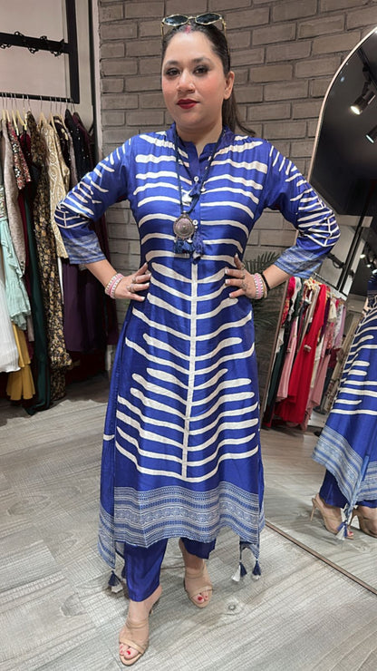 Nitya BlueTunic set with Neckpc