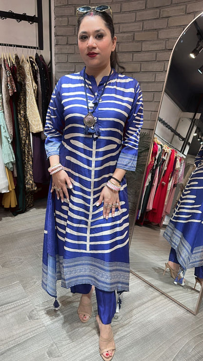 Nitya BlueTunic set with Neckpc