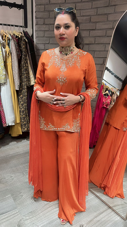 Baraat Rust Designer Suit