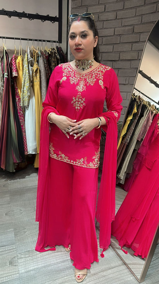 Baraat Foshia pink Designer Suit