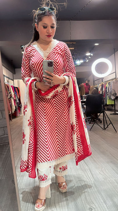 Istri Cherry Cotton suit