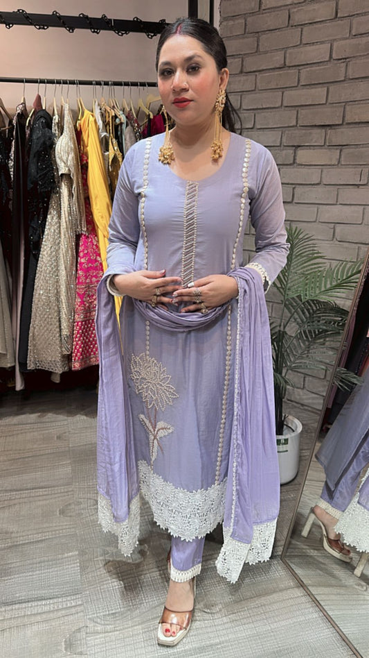 Book Lavander pearl Designer Suit