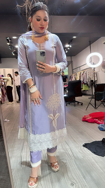 Book Lavander pearl Designer Suit
