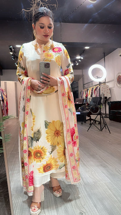 Sunlight A line Designer suit
