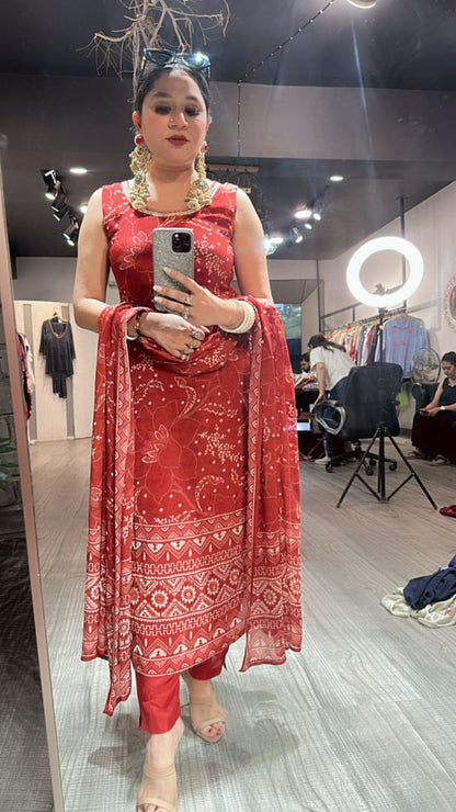 Sarovar Rust Designer suit