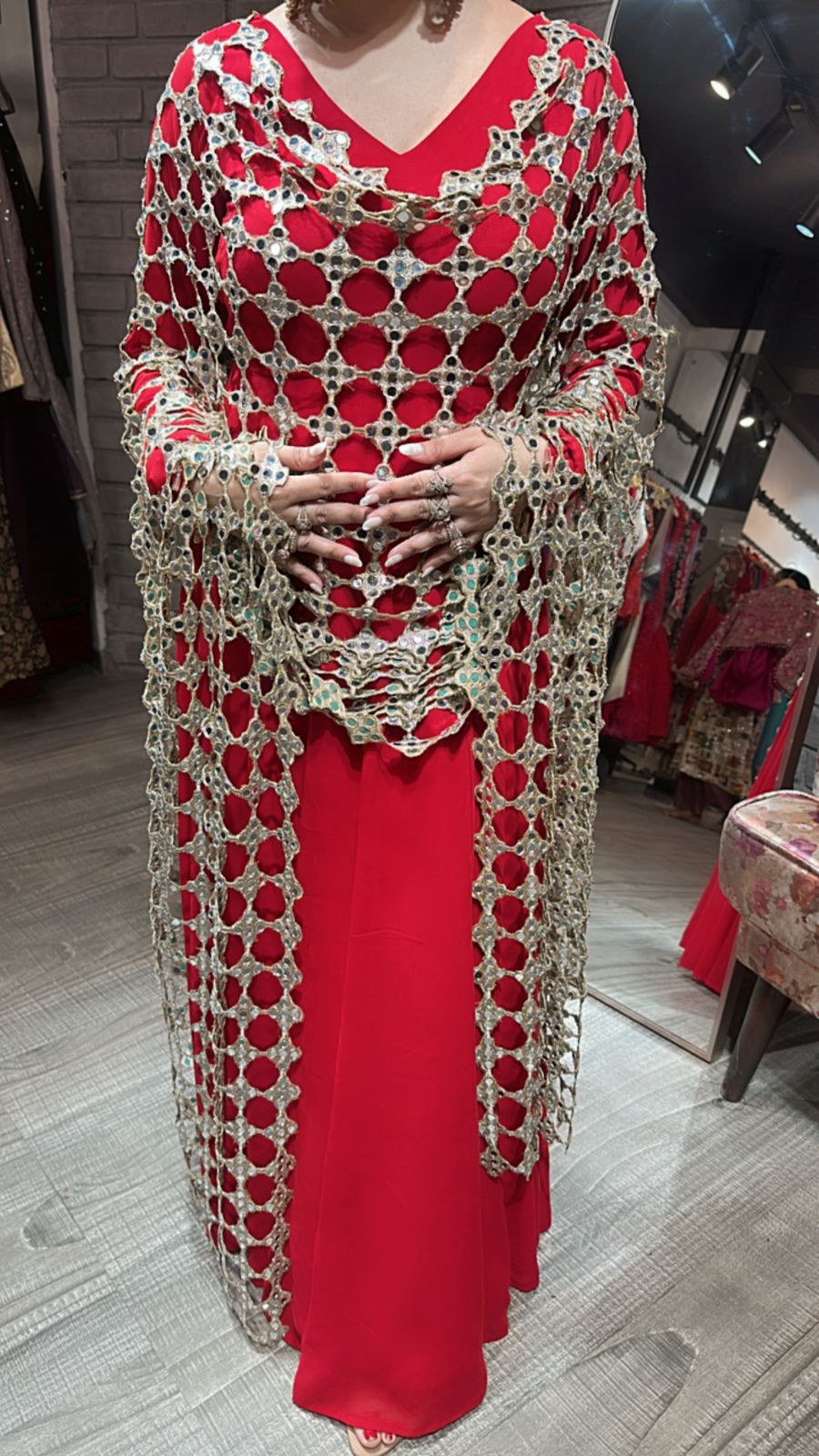 NK Mirror Dupatta Only