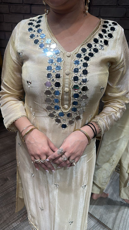 Mumtaz Mirror work Designer Suit