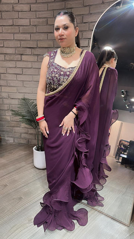 Karishma wine Katdana Saree