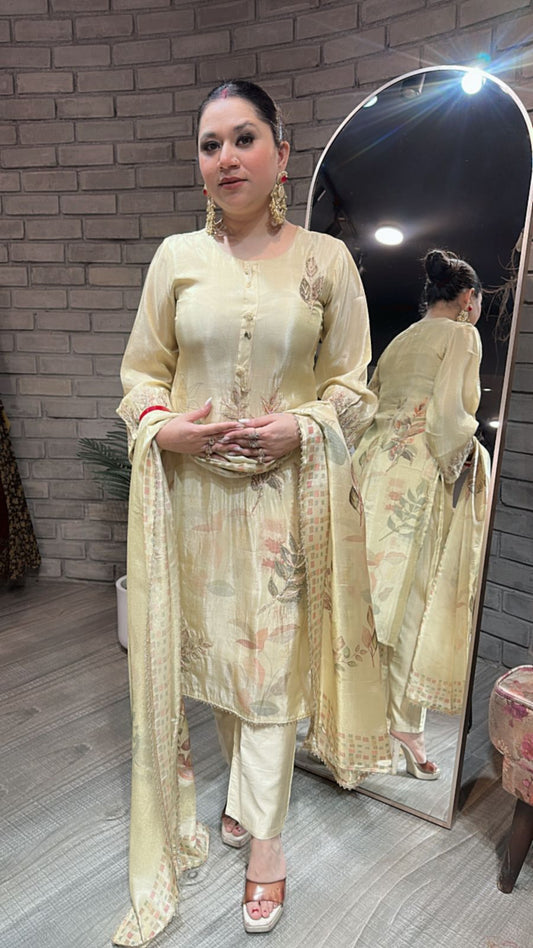 Shamiana Golden Designer Suit