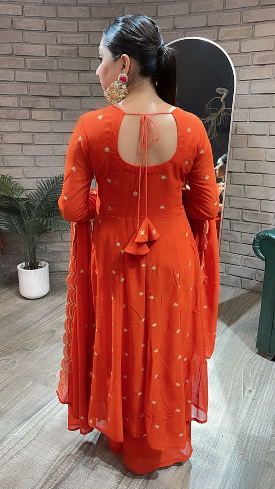 Suhagan Rust katdana Suit