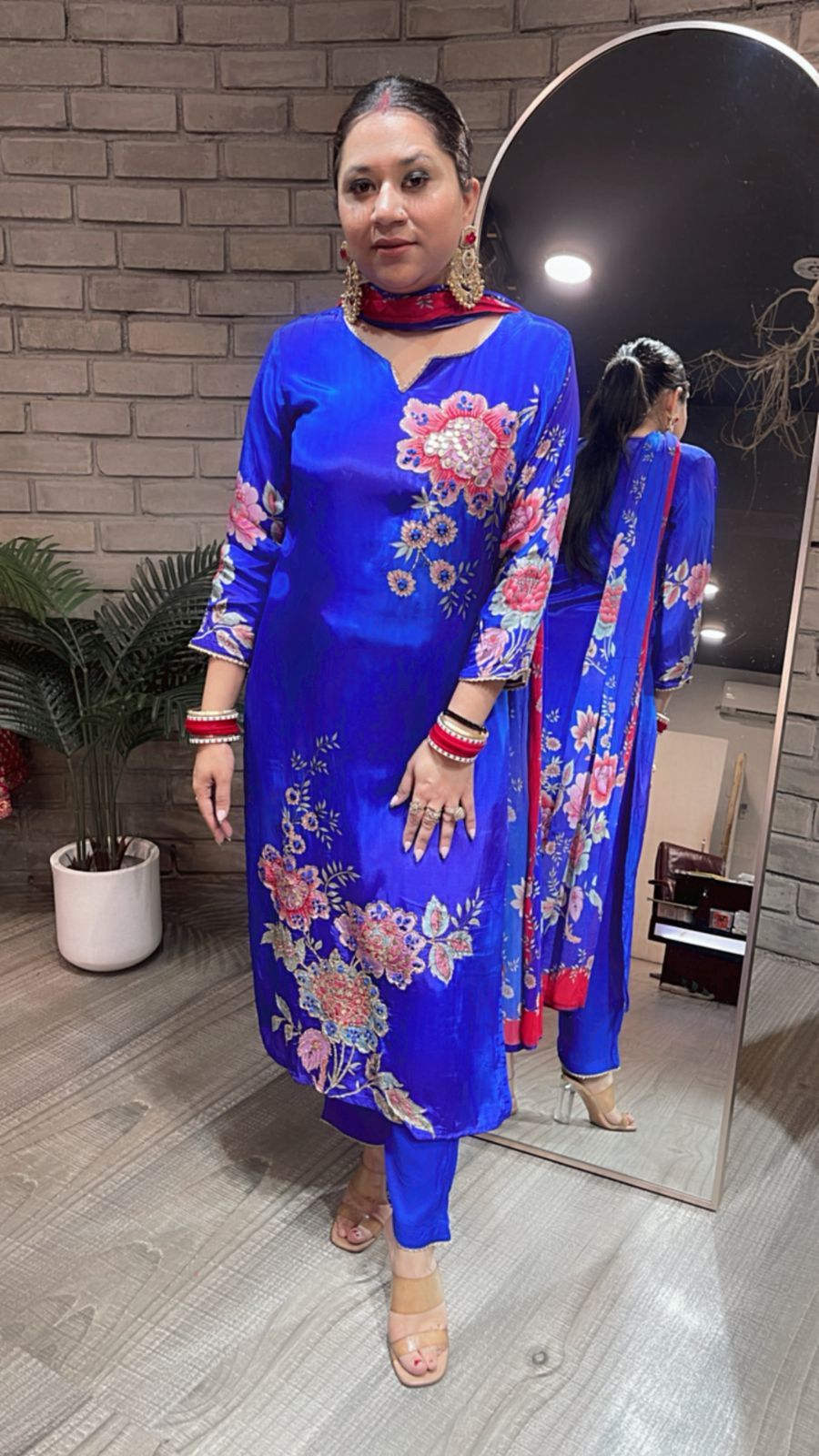 Titanic Electric Blue Digital Suit