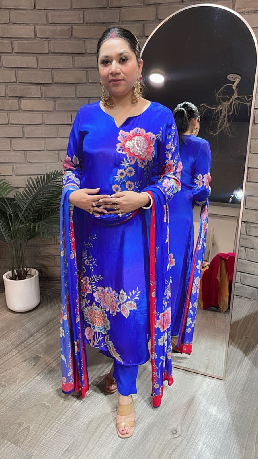 Titanic Electric Blue Digital Suit