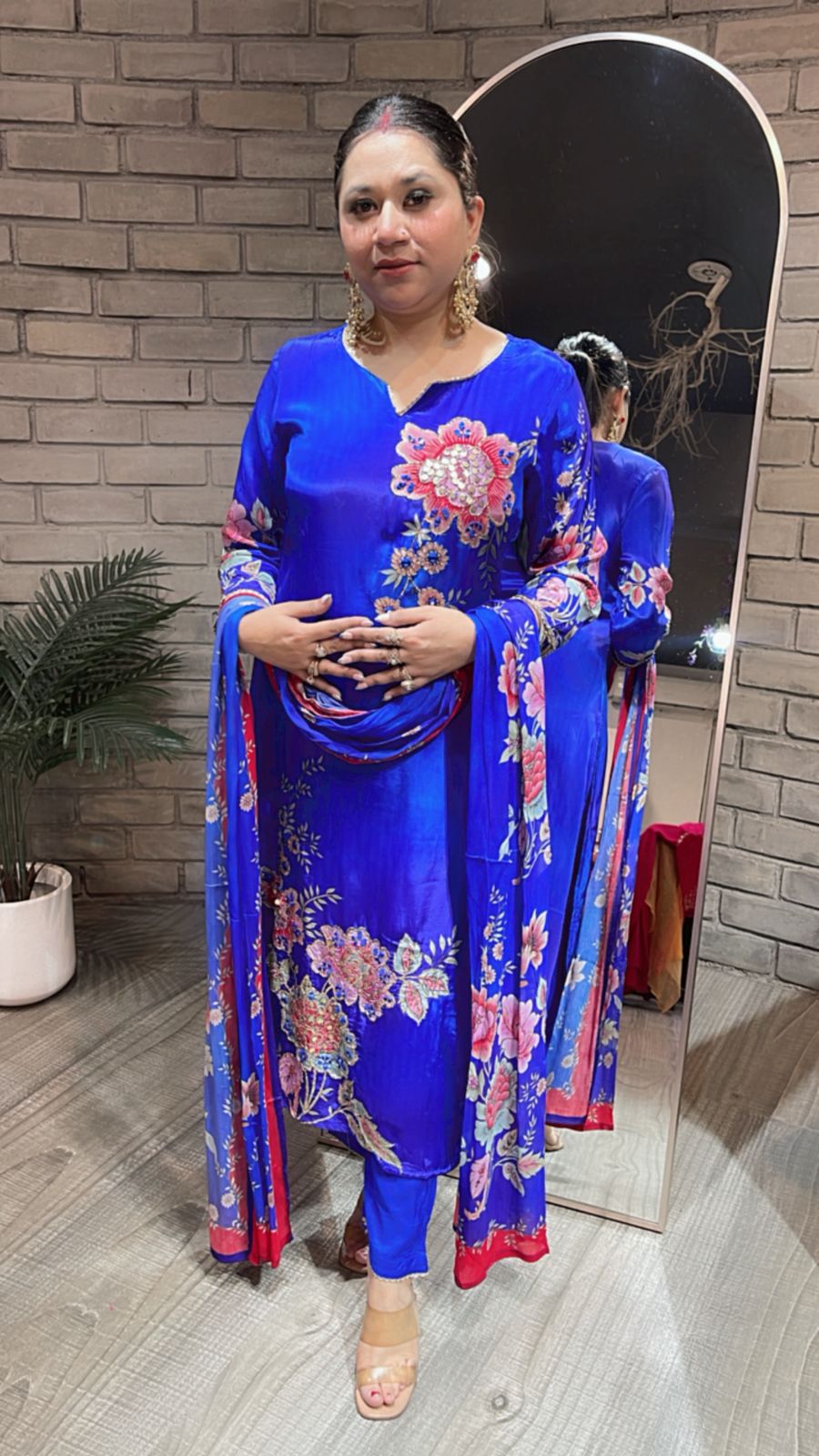 Titanic Electric Blue Digital Suit