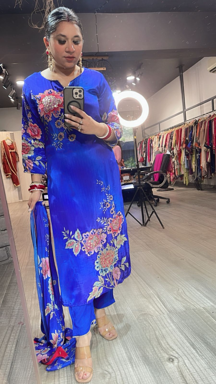 Titanic Electric Blue Digital Suit