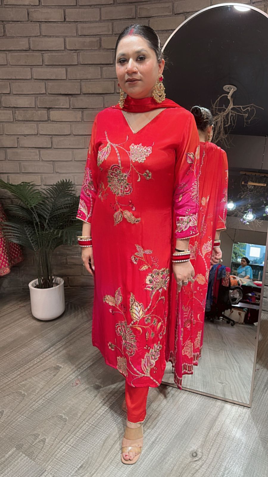 Sanskar ombré Embroidered Suit
