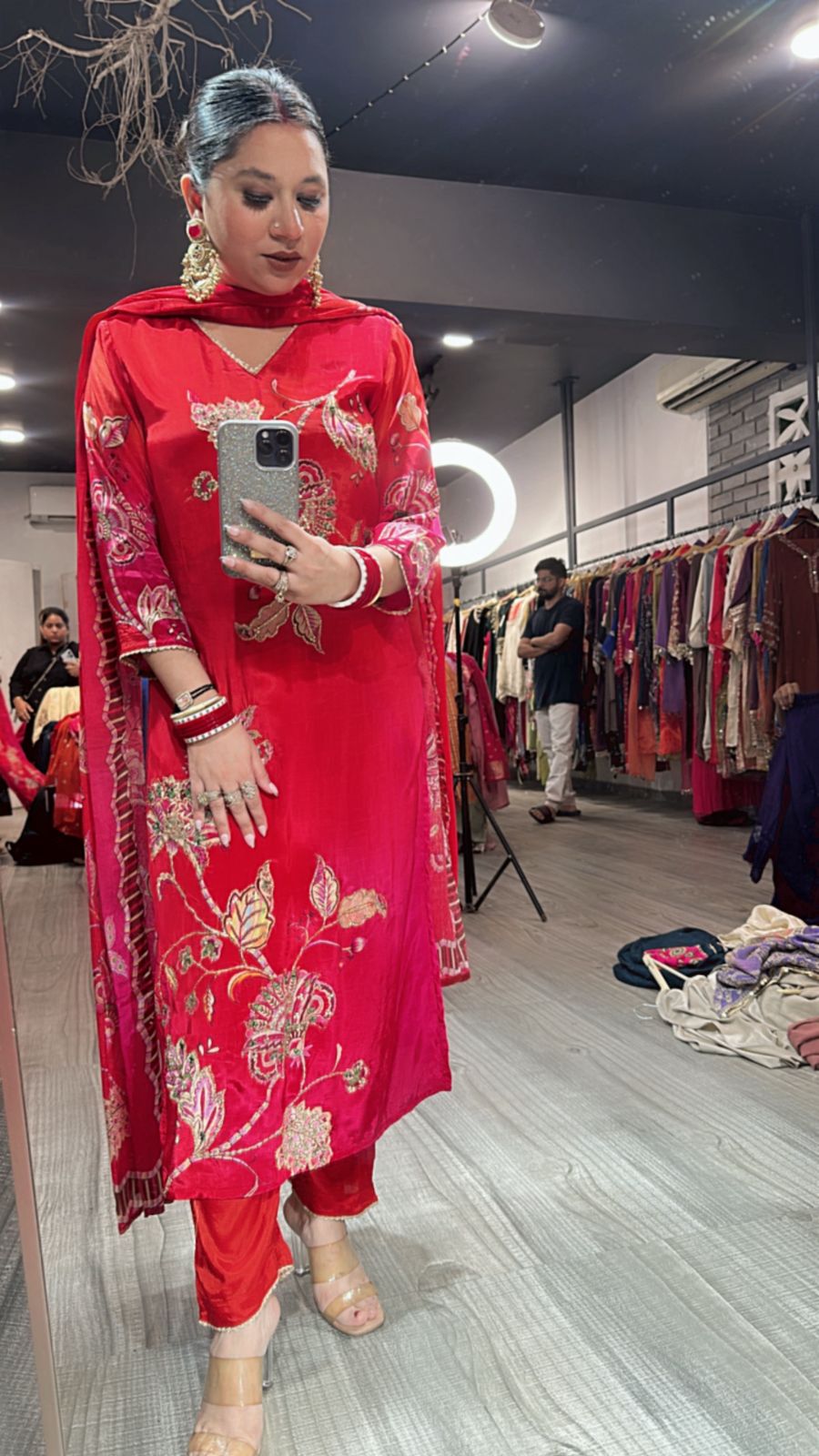 Sanskar ombré Embroidered Suit