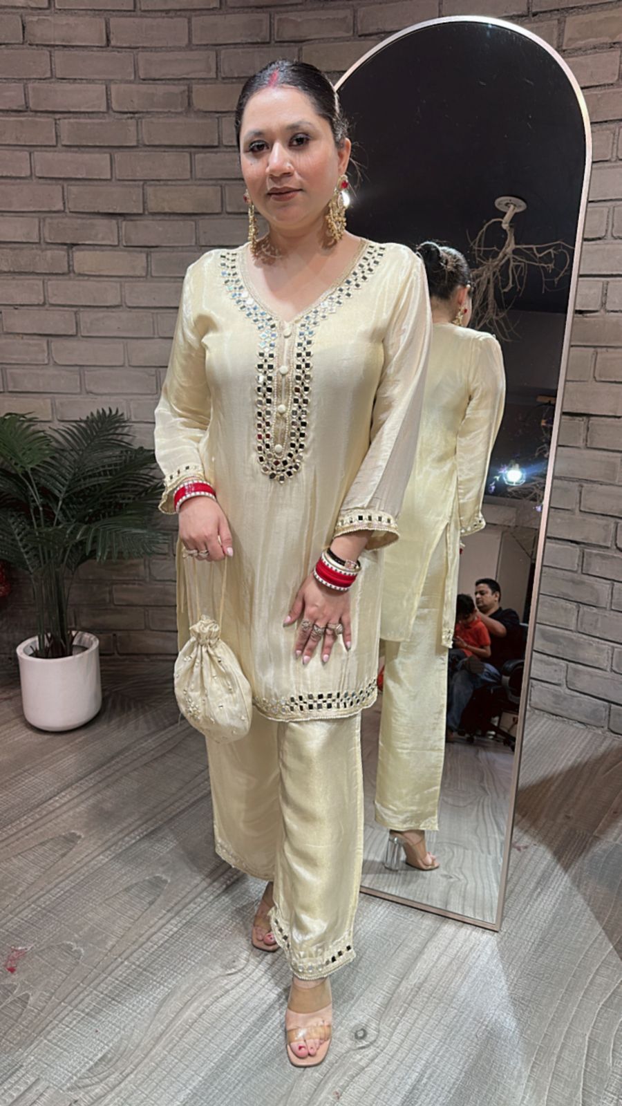 Farzana Mirror potli Cordset