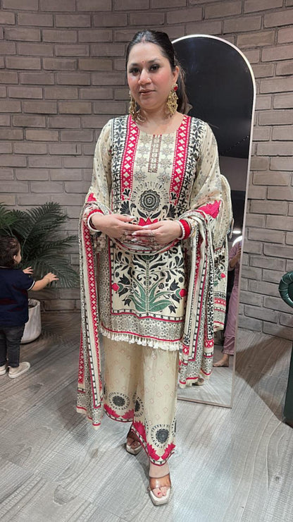 Karigari Digital Print Designer Suit