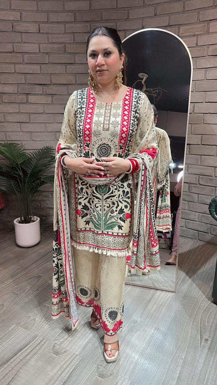 Karigari Digital Print Designer Suit