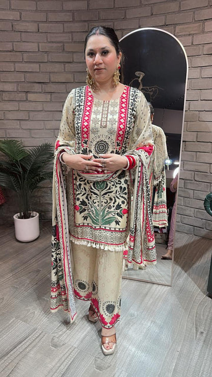 Karigari Digital Print Designer Suit