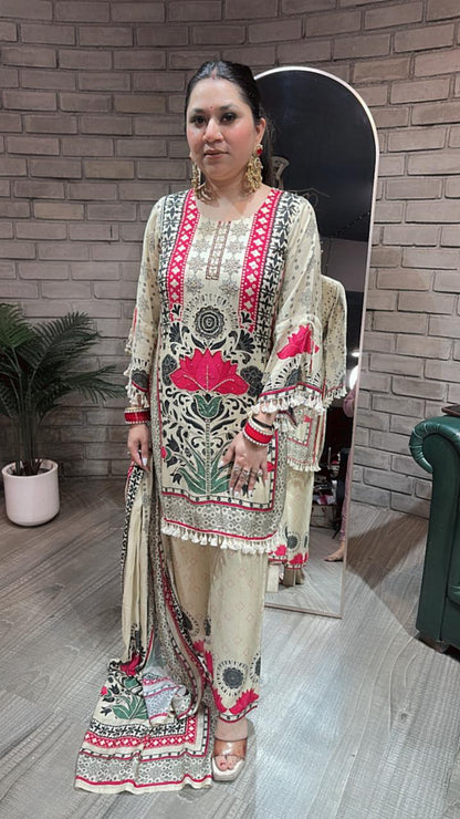 Karigari Digital Print Designer Suit