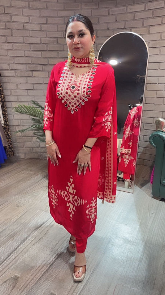 Nazar 🧿 Red Digital suit