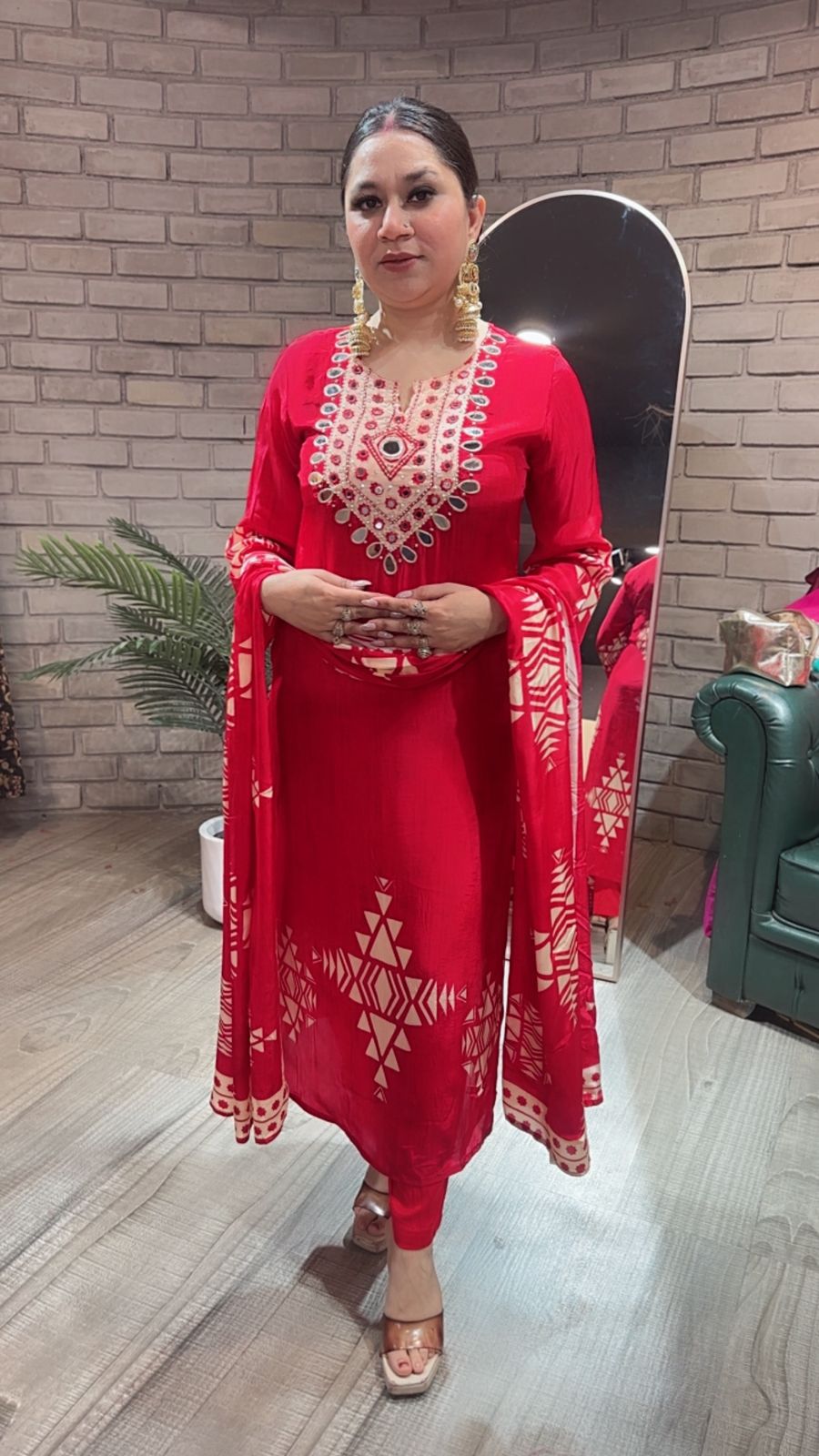 Nazar 🧿 Red Digital suit