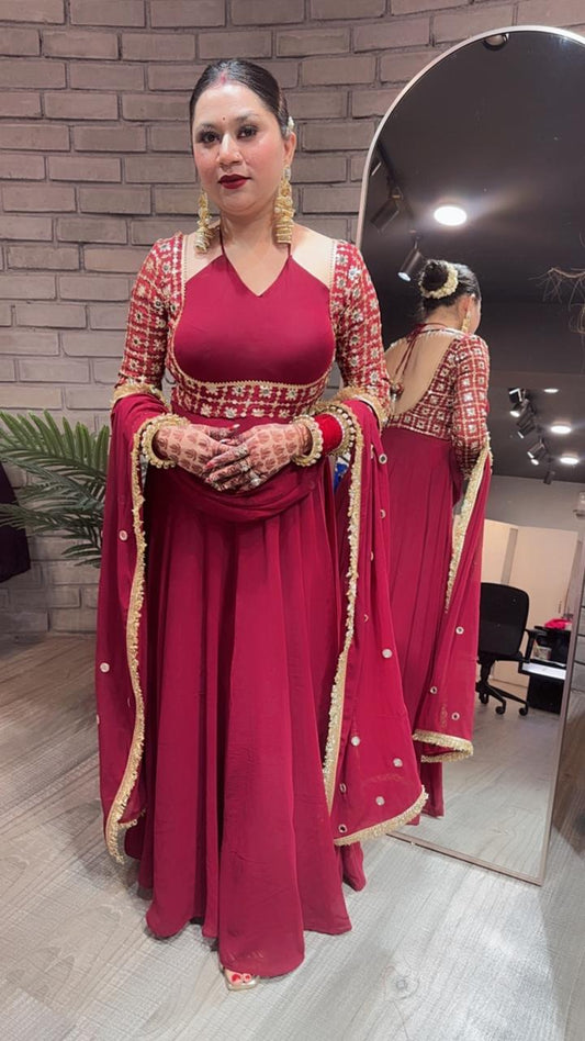 Nk karwa Designer Anarkali suit