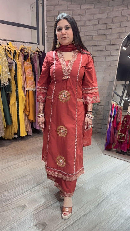 Jaisalmer Brick pocket A-Line suit