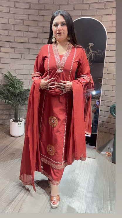 Jaisalmer Brick pocket A-Line suit