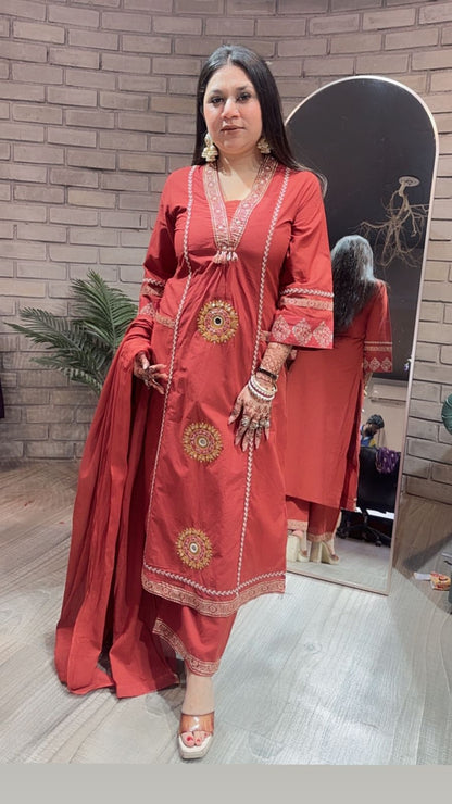 Jaisalmer Brick pocket A-Line suit