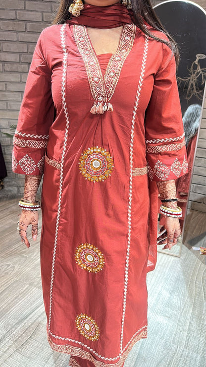 Jaisalmer Brick pocket A-Line suit