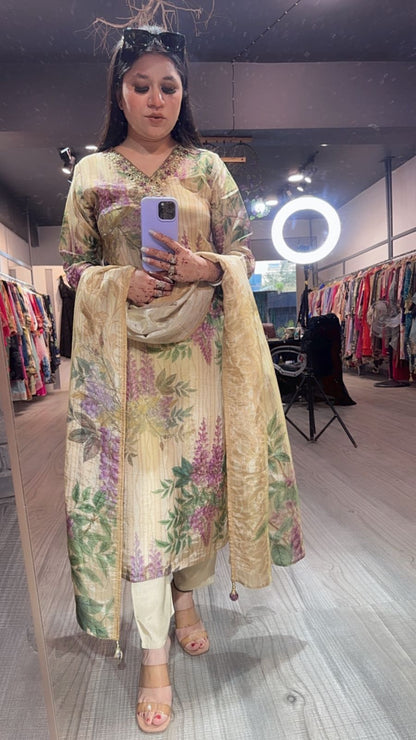 Kalini Floral Shimmer Suit