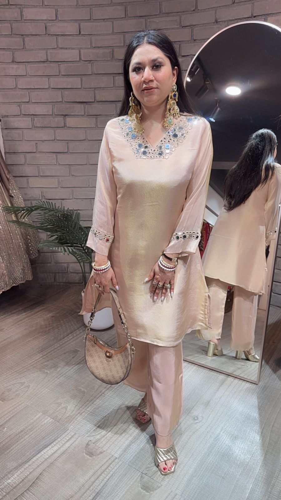 Rocket peach Bling cordset