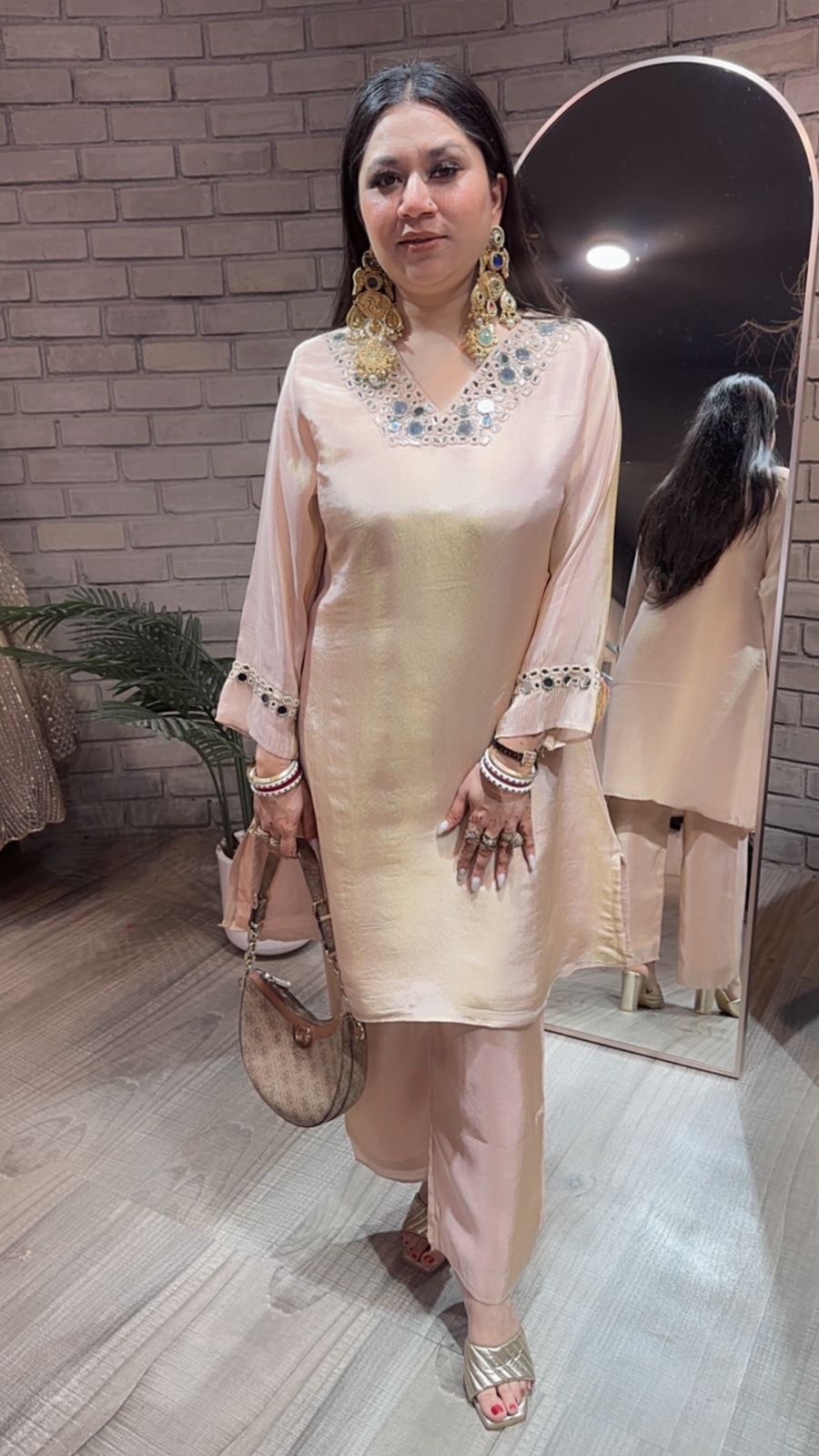 Rocket peach Bling cordset