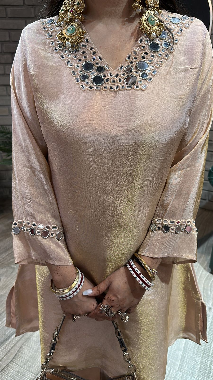 Rocket peach Bling cordset