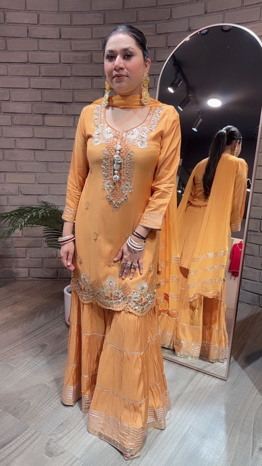 Deewaniyat  Musturd Sharara Suit