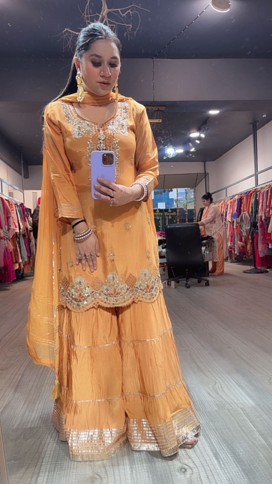 Deewaniyat  Musturd Sharara Suit