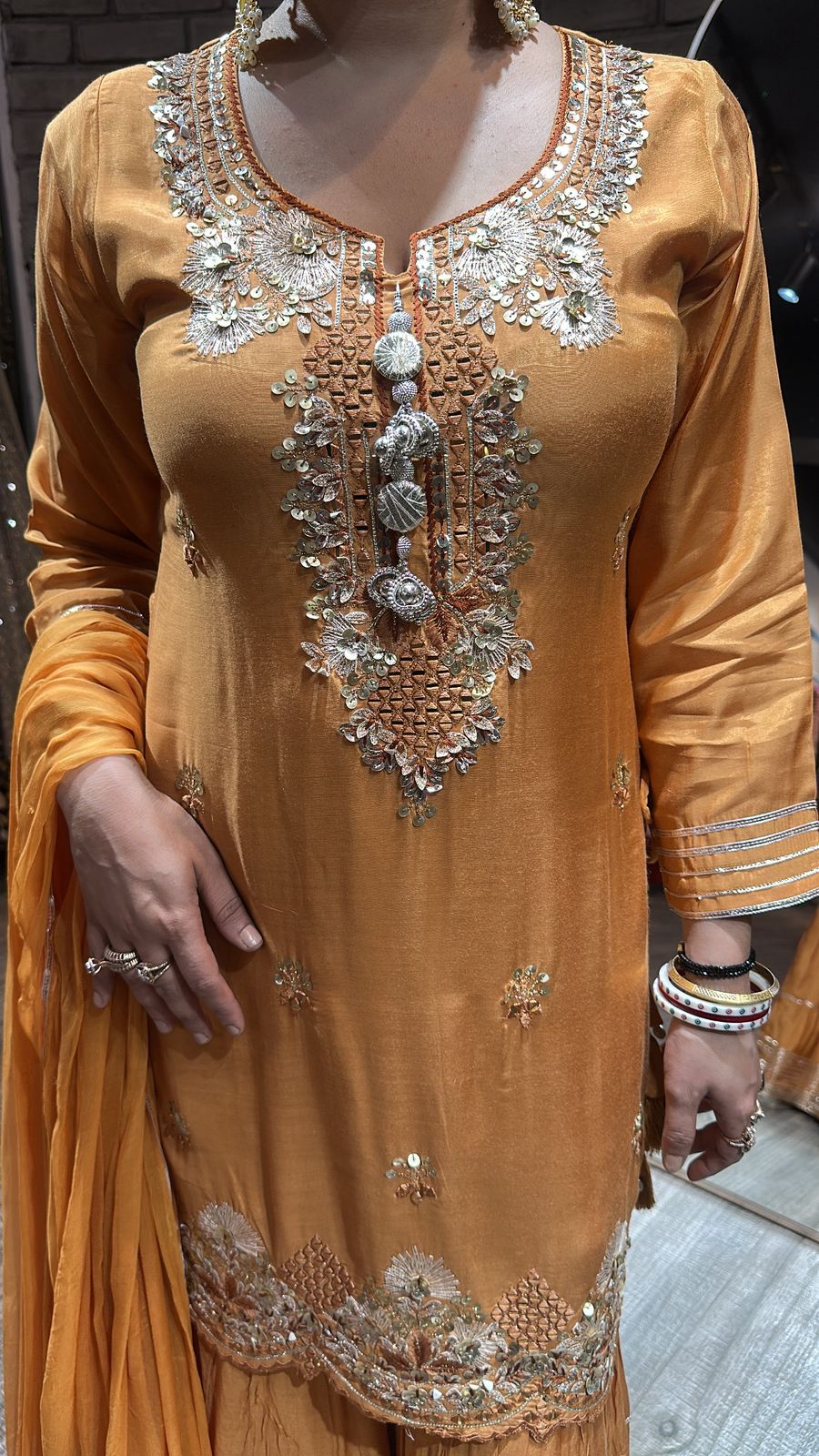 Deewaniyat  Musturd Sharara Suit