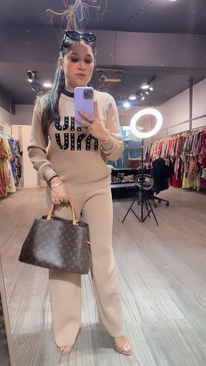 Miu Miu Beige Woolen Cordset