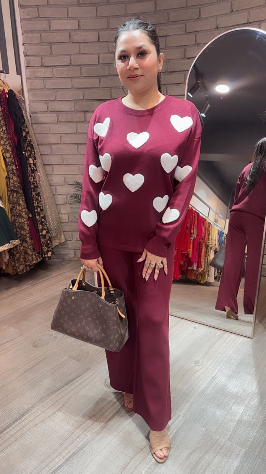 Dil wala wine Woolen Cordset