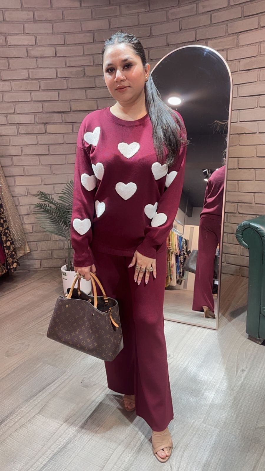 Dil wala wine Woolen Cordset