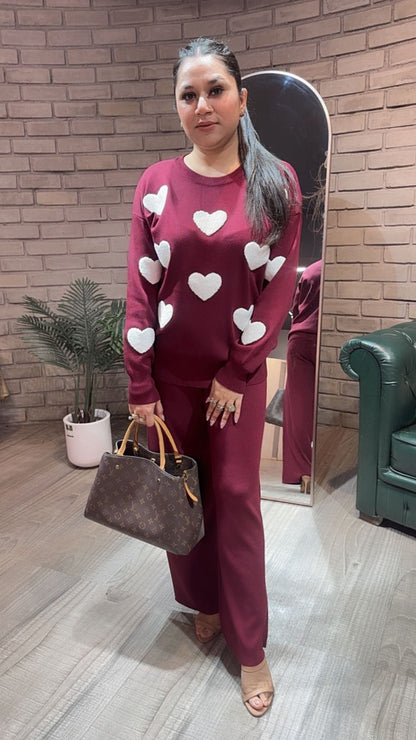 Dil wala wine Woolen Cordset