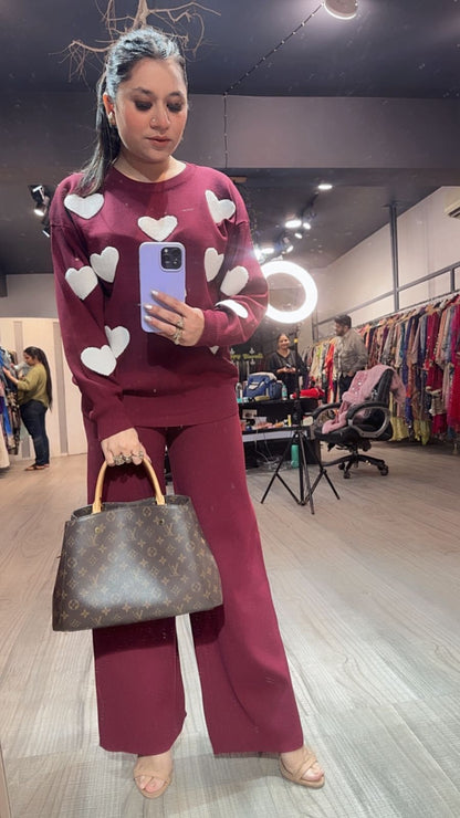 Dil wala wine Woolen Cordset