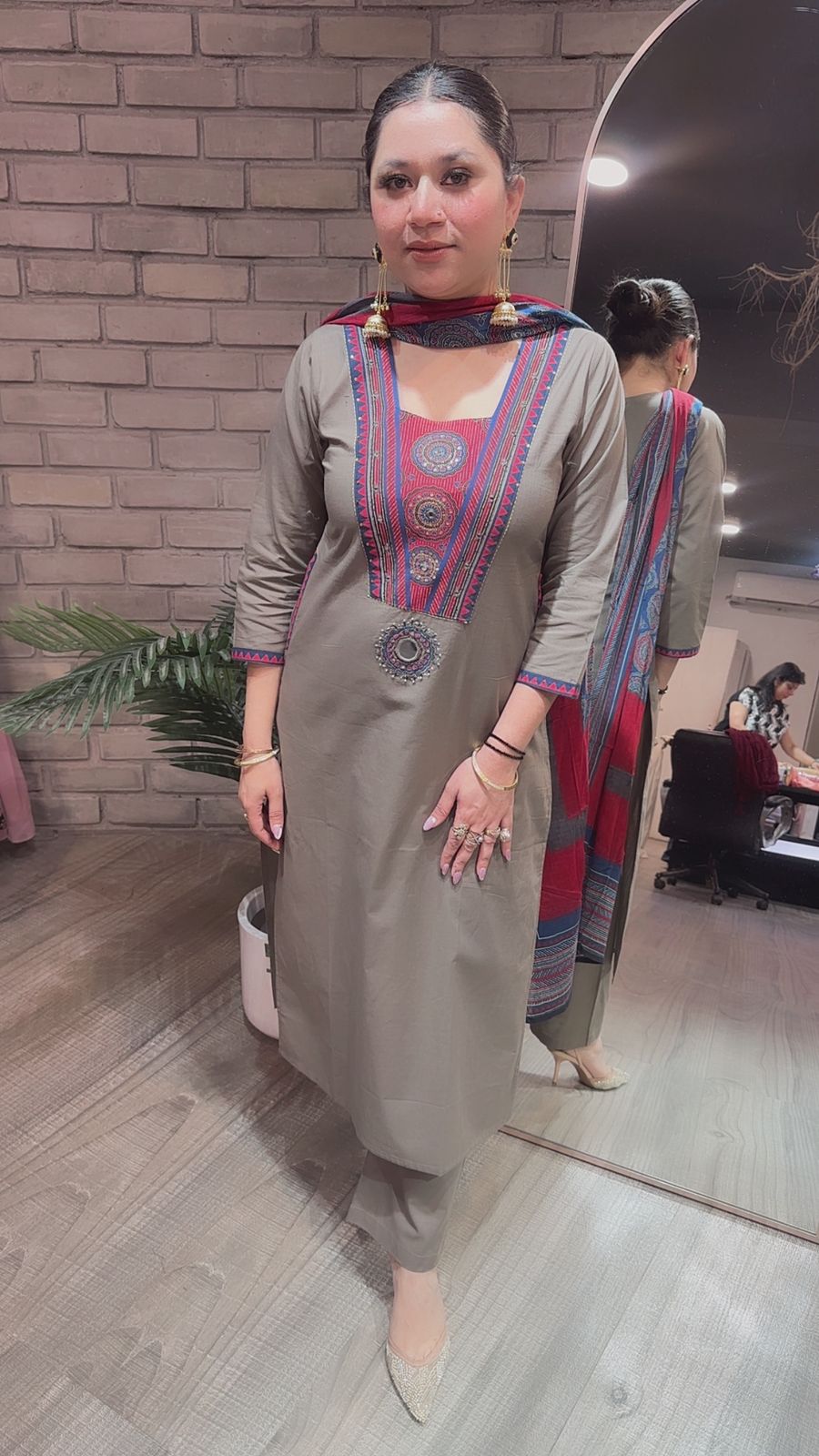 Romeo Olive Cotton suit