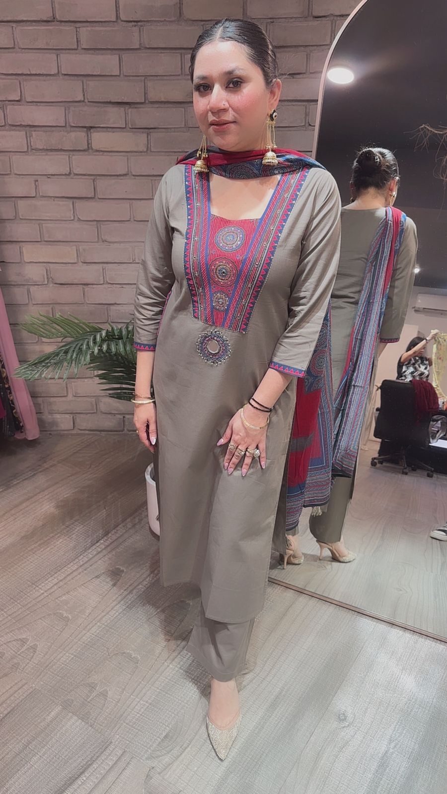 Romeo Olive Cotton suit