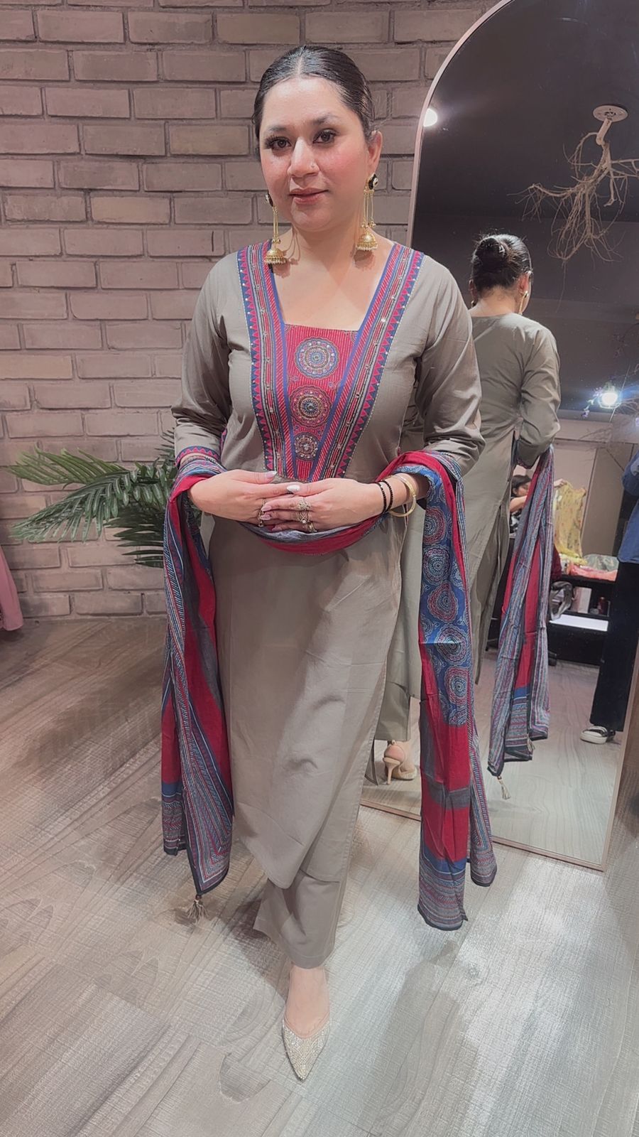 Romeo Olive Cotton suit