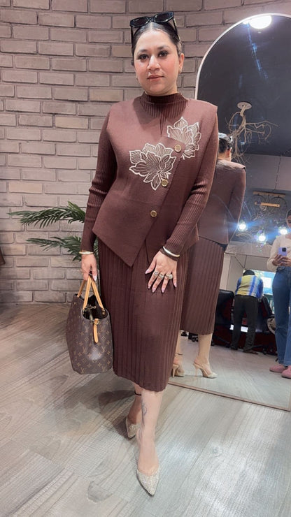 Glitts Brown Woolen Dress